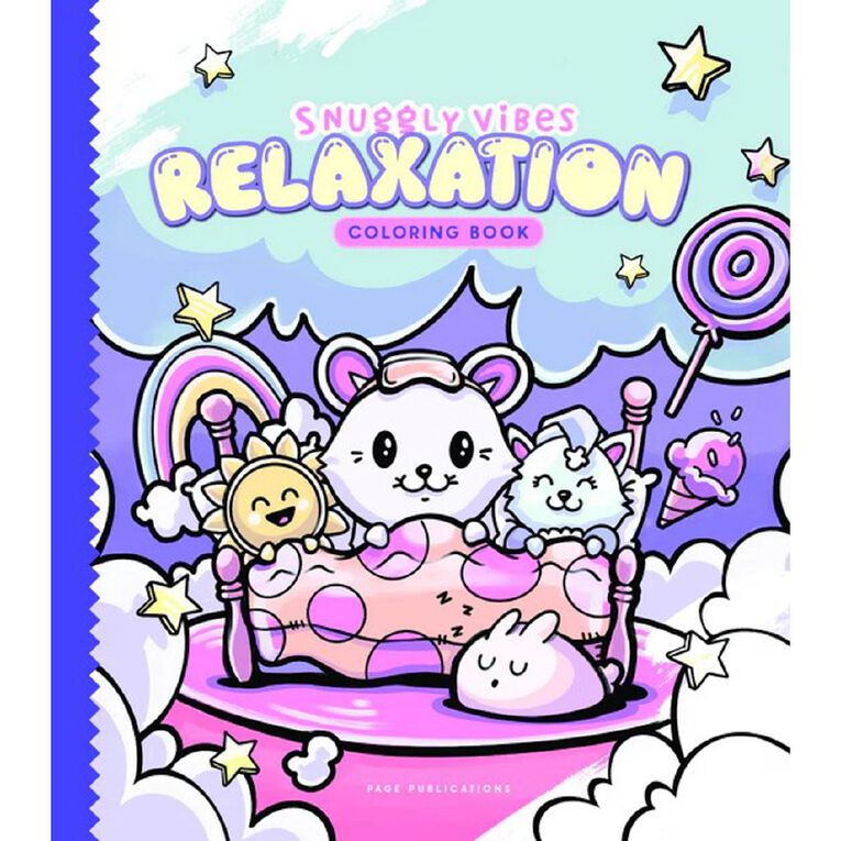 Snuggly Vibes: Relaxation Coloring Book, , hi-res