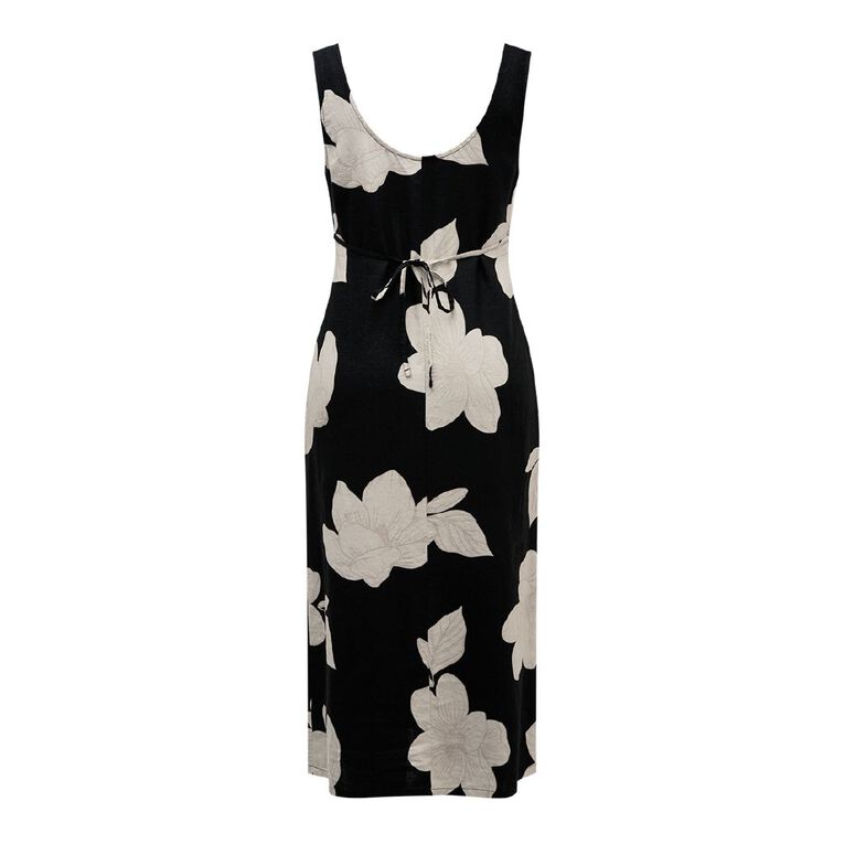 H&H Women's Sleeveless Scoop Dress Midi, Black, hi-res