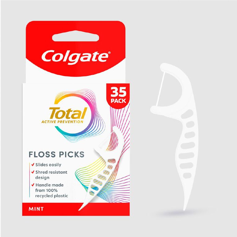 Colgate Total Floss Pick 35 Pack, , hi-res