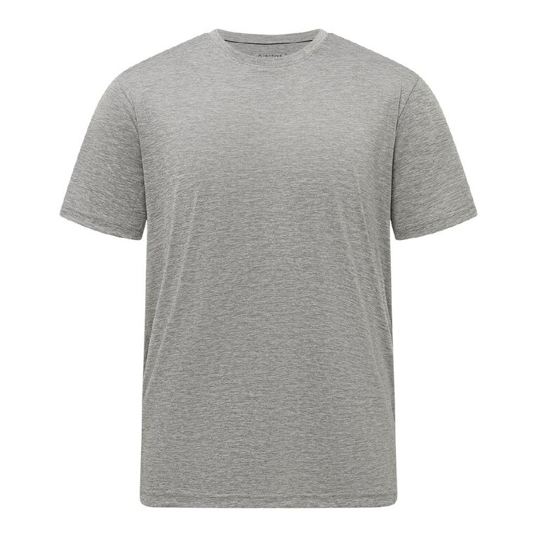 Active Intent Men's Active Cationic Tee, Grey Marle, hi-res