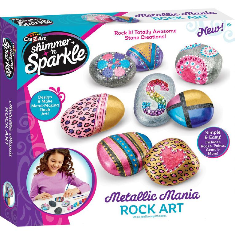 Shimmer n Sparkle Metallic Rock Art, , hi-res