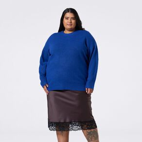 H&H Curve Women's Flully Crew Neck Cardi