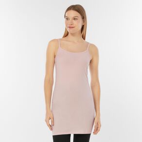 H&H Essentials Women's Stretch Cotton Longline Cami