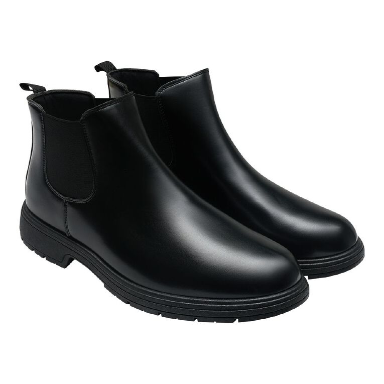H&H Men's Essential Chelsea Boots, Black, hi-res