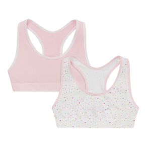 H&H Girls' Seamfree Racer Crop 2 Pack