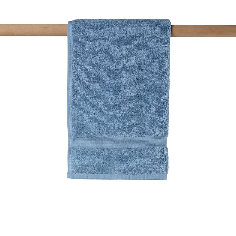 Living & Co Plush Plain Hand Towel Blue, , hi-res