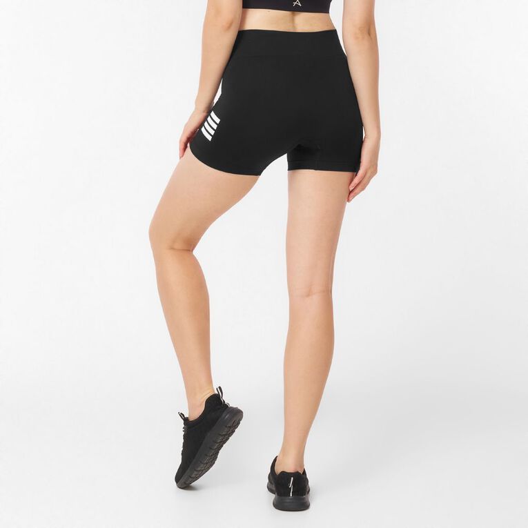 Active Intent Women's Seamless Shorts, Black, hi-res