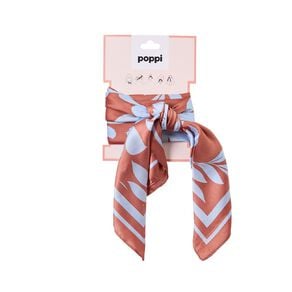 Poppi Head Scarf Flower Blue