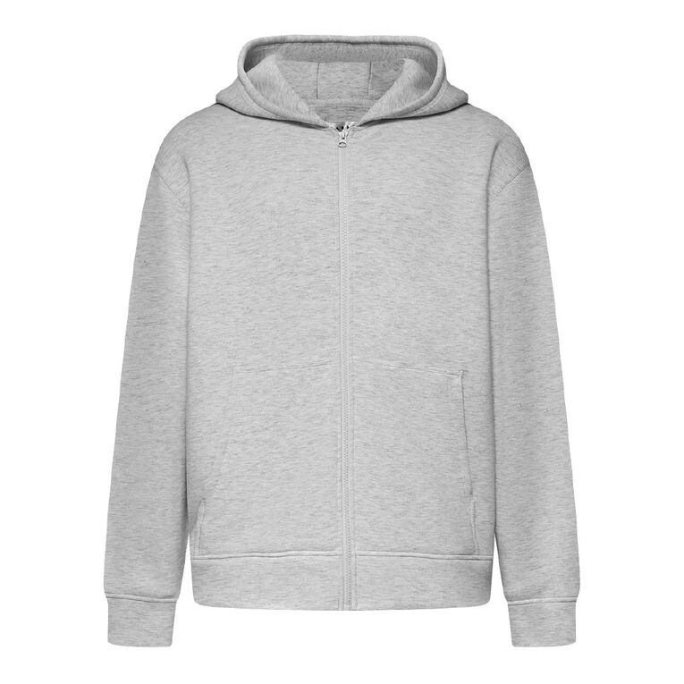 Garage Men's Zip-Thru Scuba Sweat, Silver Grey, hi-res
