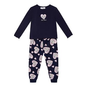 H&H Girls' Pointelle and Flanelette Pyjama Set