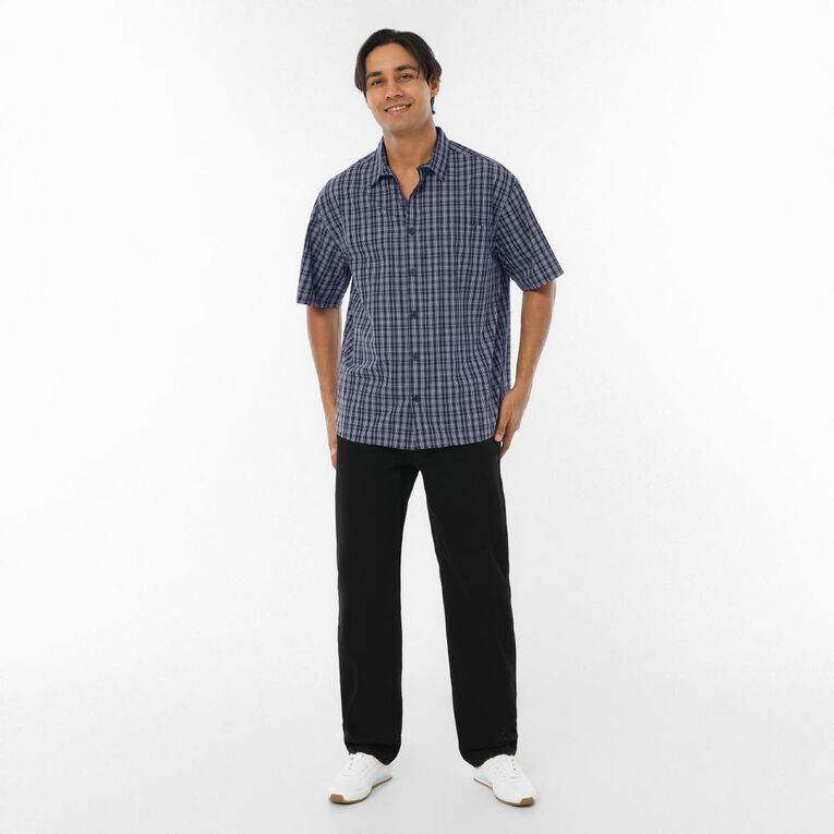 H&H Men's Check Shirt, Black, hi-res