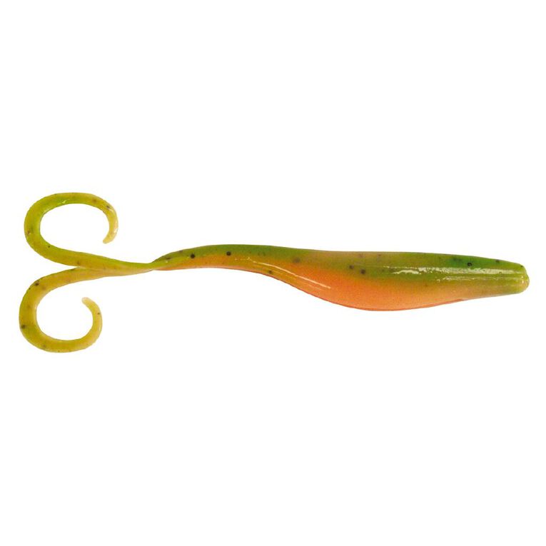 Berkley Gulp! Alive Jerkshad Crazy Legs Lime Tiger Tub 5 Inch, , hi-res