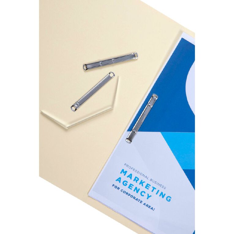 Esselte Ringlock Fastener Box of 50 Silver 80mm, , hi-res