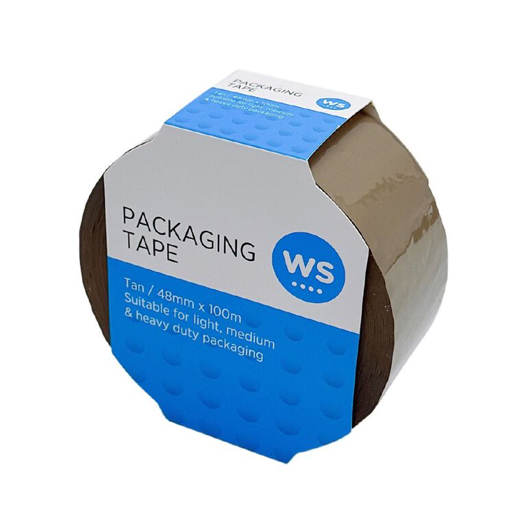WS Packaging Tape Tan 48mm X 100m, , hi-res