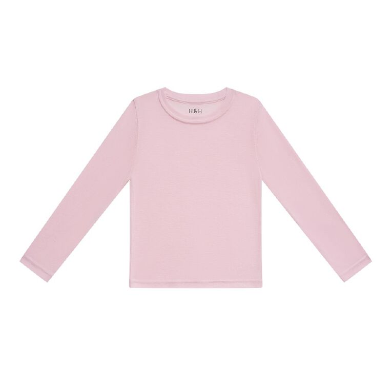H&H Kids' Thermal Long Sleeve Tee, Pink Light, hi-res