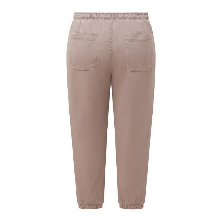 H&H Women's Plus Casual Jogger Pants, Pink Mid, hi-res
