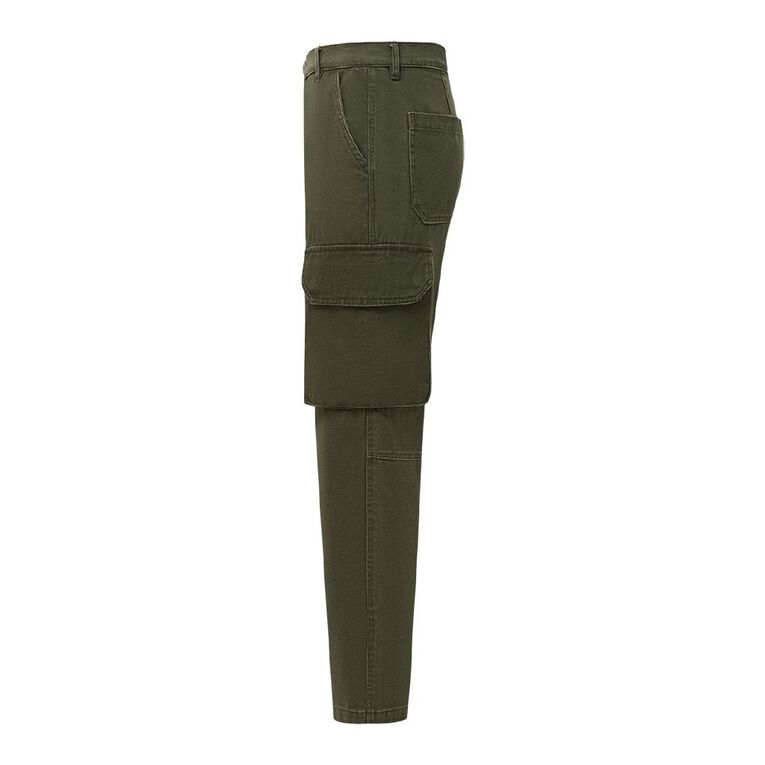 Garage Men's Relaxed Cargo Pants, Green Dark, hi-res