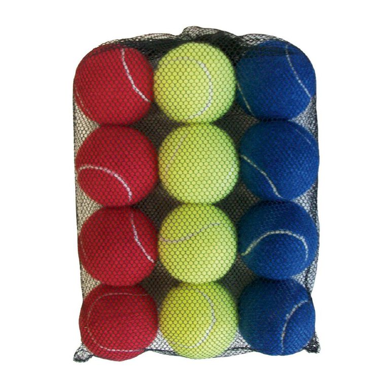 Active Intent Sports Tennis Ball Coloured 12 Pack, , hi-res