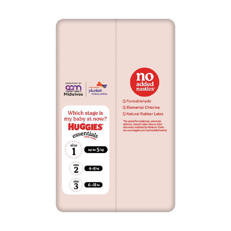 Huggies Essential Nappy Size 1 up to 5kg 28 Pack, , hi-res