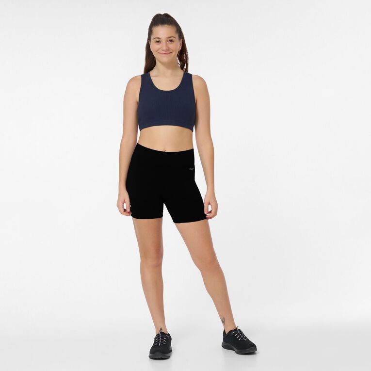 Active Intent Women's Seamless Shorts, Black, hi-res