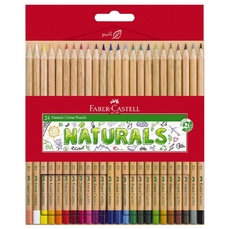 Faber-Castell Colour Pencils Naturals 24 Pack, , hi-res