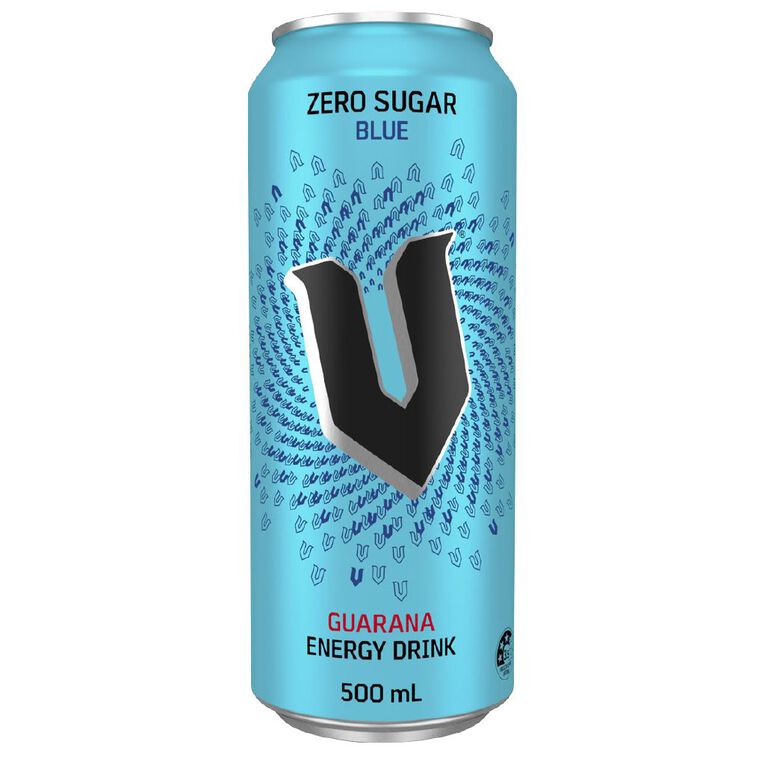 V Energy Drink Blue Can Sugarfree 500ml The Warehouse