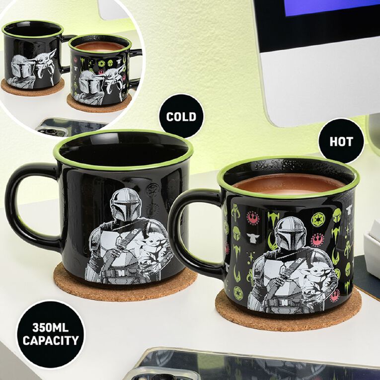 Paladone Mandalorian Mandalorian and Grogu Heat Change Mug, , hi-res