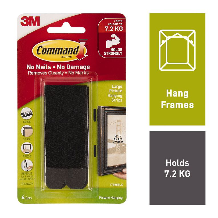Command Picture Hanging Strips 4 Pack Large, , hi-res