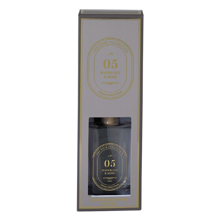 Living & Co Noir Reed Diffuser 05 Waterlily & Moss 150ml, , hi-res