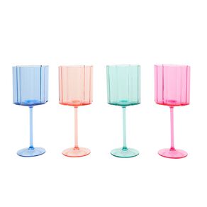 Living & Co Tropical Picnic Stemware Multi-Coloured 4 Pack