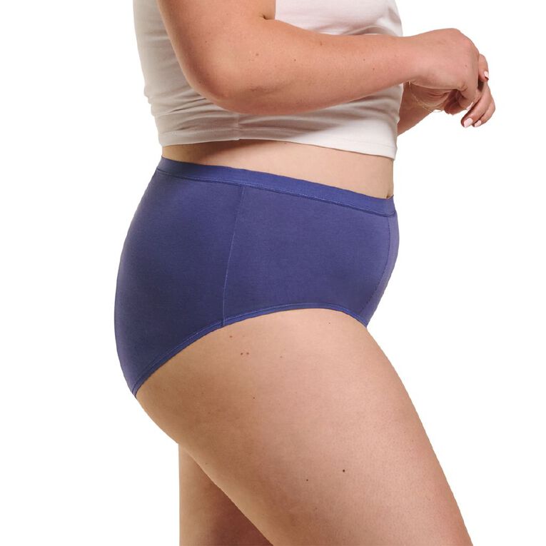 Love Luna Women's Period Full Briefs, Blue Love Luna Women's Period Full Briefs, Blue, hi-res