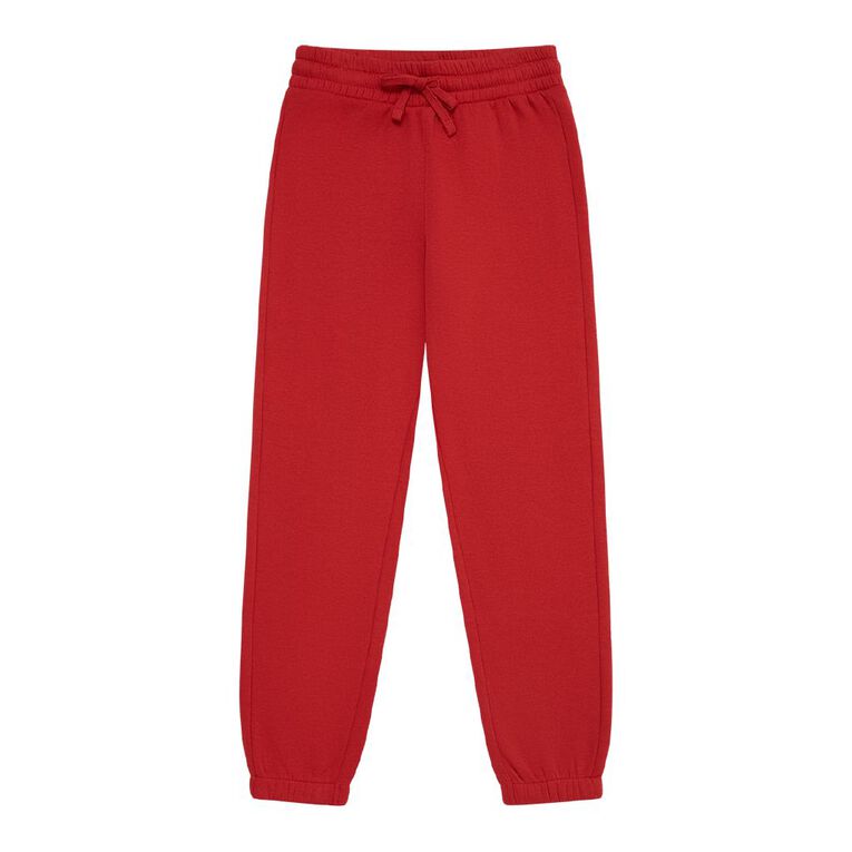 Young Original Plain Trackpants, Red Dark, hi-res