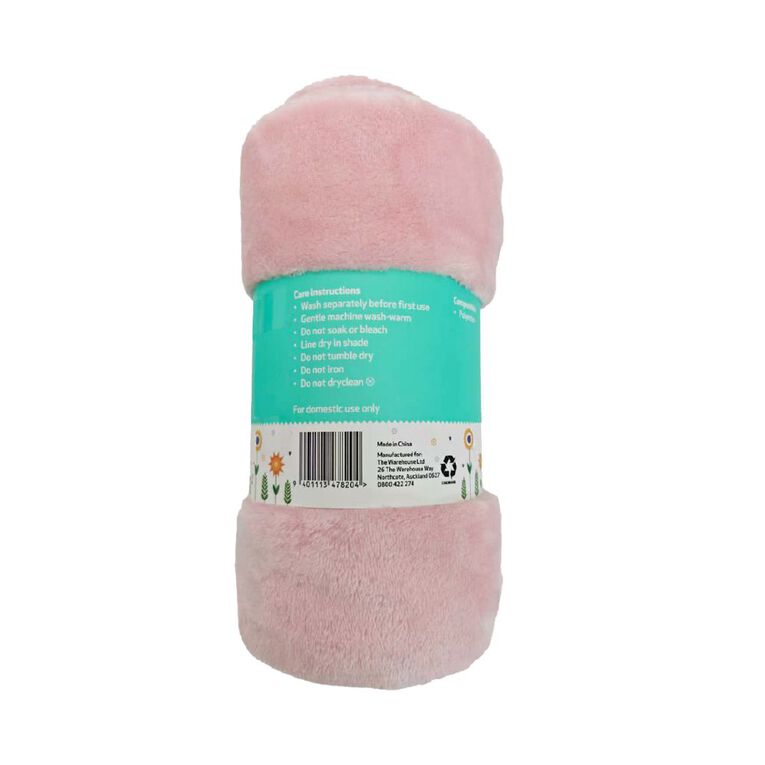 Babywise Blanket 100cm x 100cm Pink, , hi-res