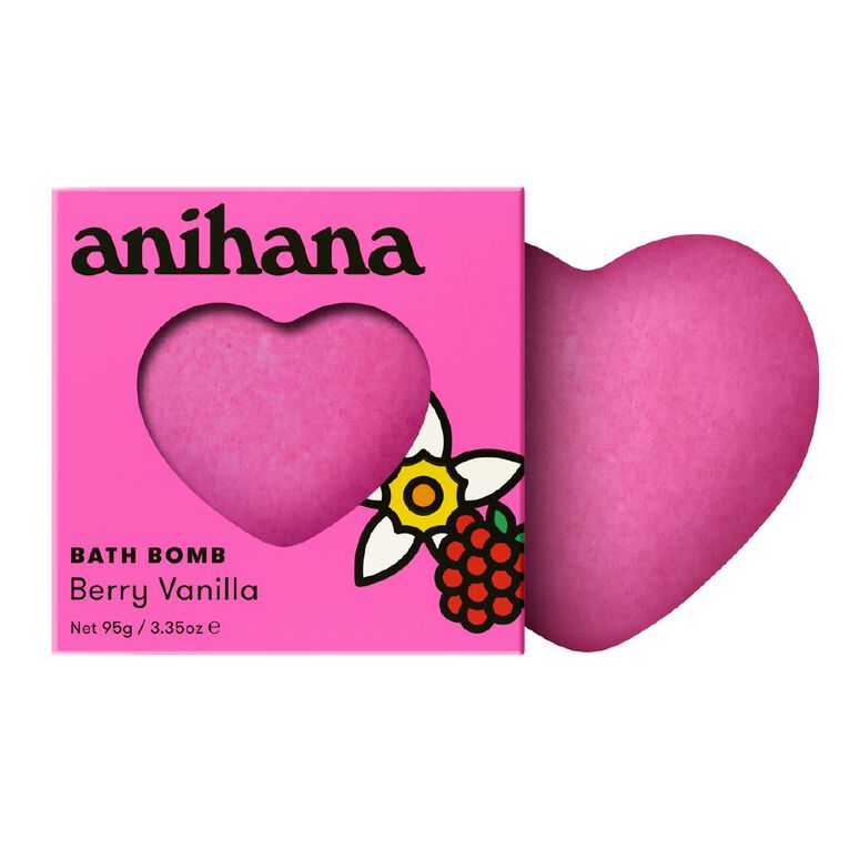 Anihana Heart Bath Bomb Berry Vanilla