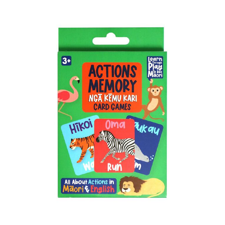 Learn Through Play Te Reo Memory Game Te Reo Actions 40 Cards, , hi-res