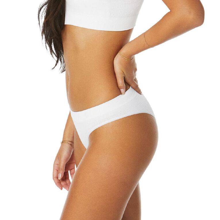 Clio Women's Prarie Skimpy Bikini Brief, White, hi-res