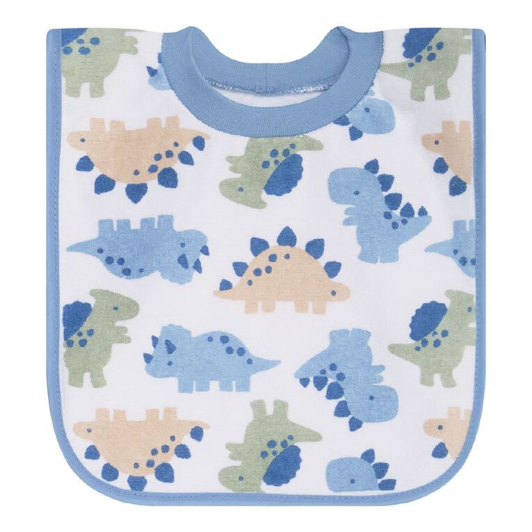 Young Original Babys' Popover Bibs 3 Pack, Blue Light, hi-res