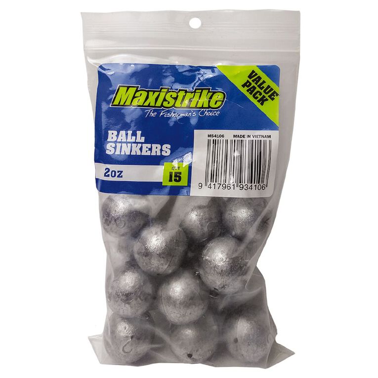 Maxistrike Sinker 2oz Ball 15 Piece, , hi-res