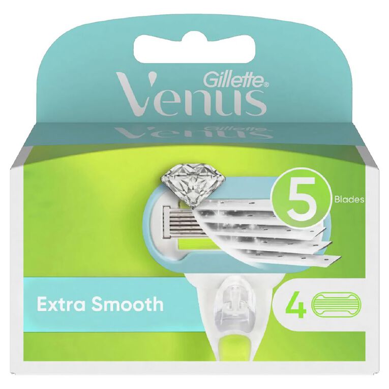 Gillette Venus Extra Smooth Cartridge 4 pack Assorted, , hi-res