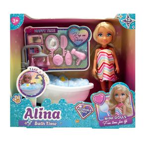 Mini Doll 12cm Bath Time