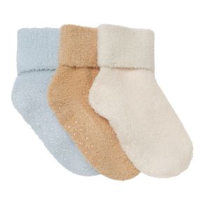 H&H Infants' Chenille Bootie Turn Top 3 Pack