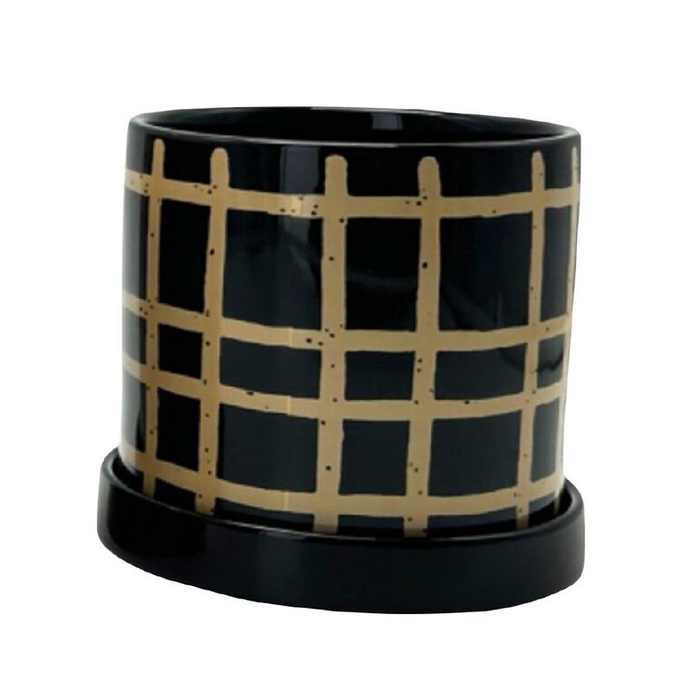 Kiwi Garden Painted Stripe Pot Assorted, , hi-res