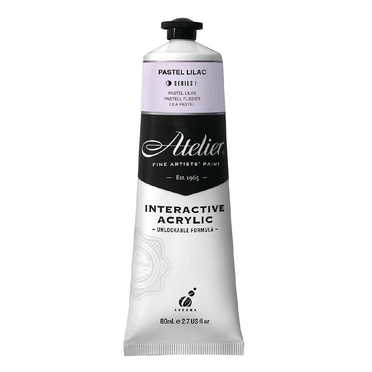 Atelier S1 Acrylic Paint Pastel Lilac 80ml, , hi-res