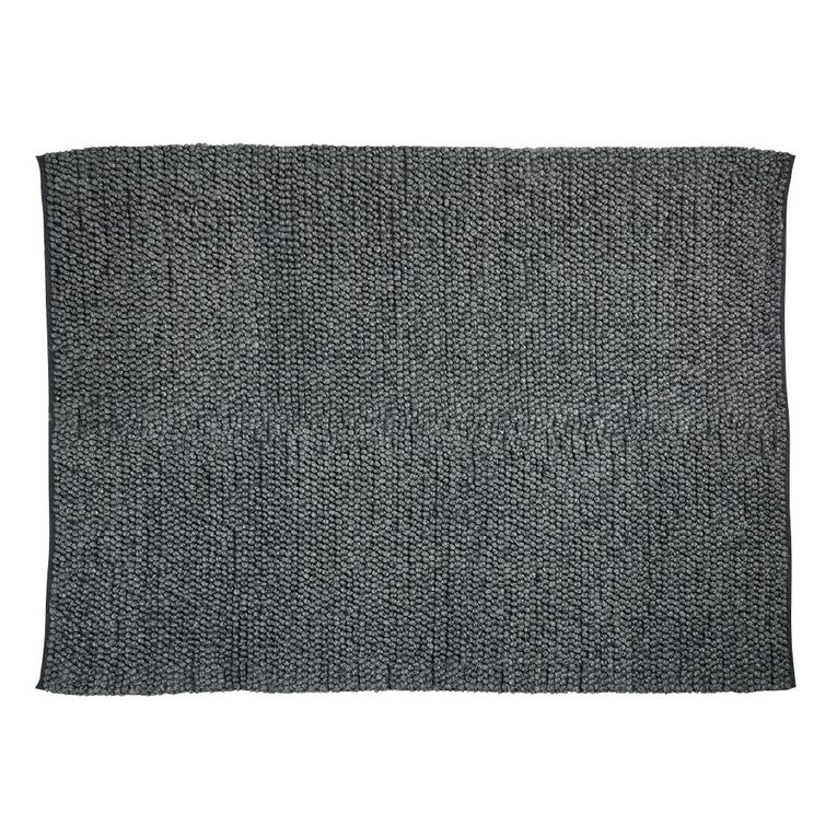 Living & Co Rug Wool Blend Grey Dark 160cm x 230cm, , hi-res