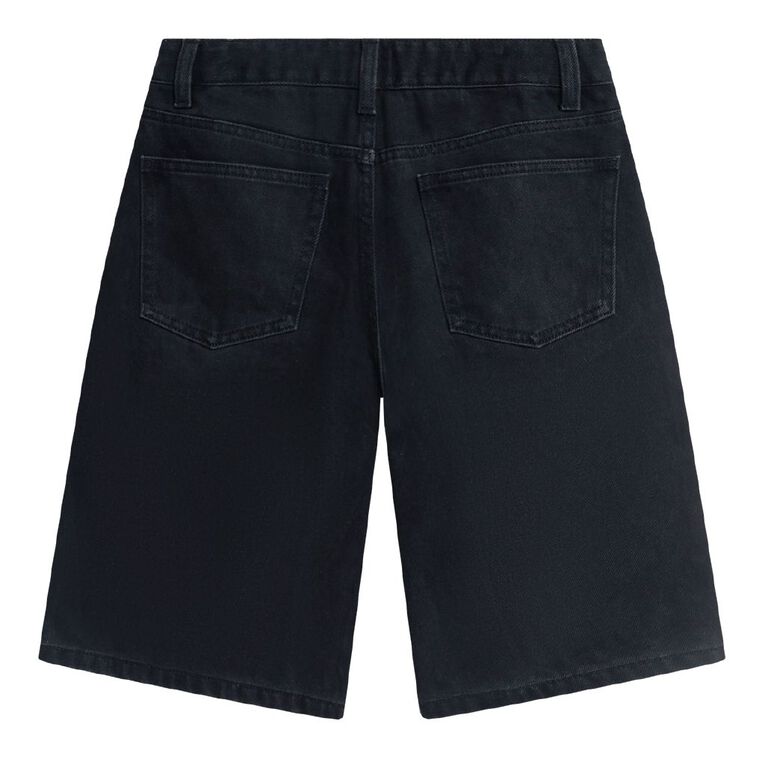 Young Original Denim Jorts, Black, hi-res