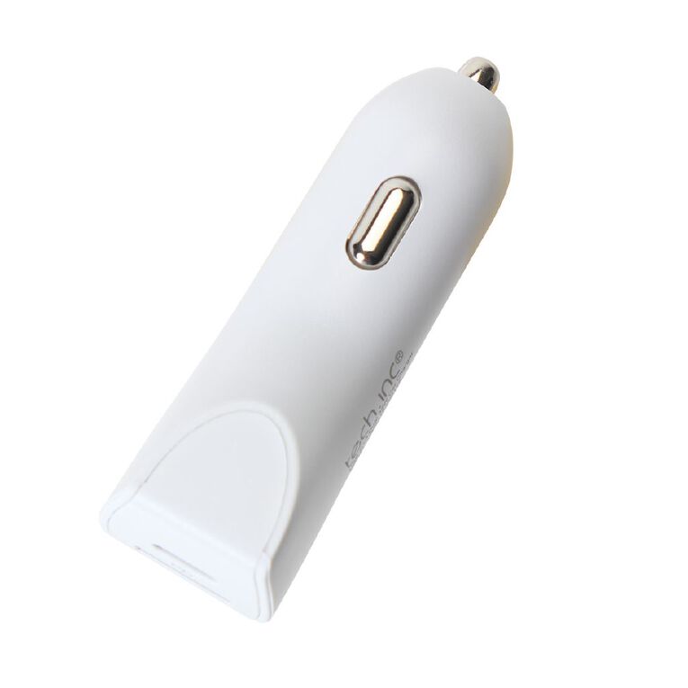 Tech.Inc USB-C + A 32W PD Dual Car Charger White, , hi-res