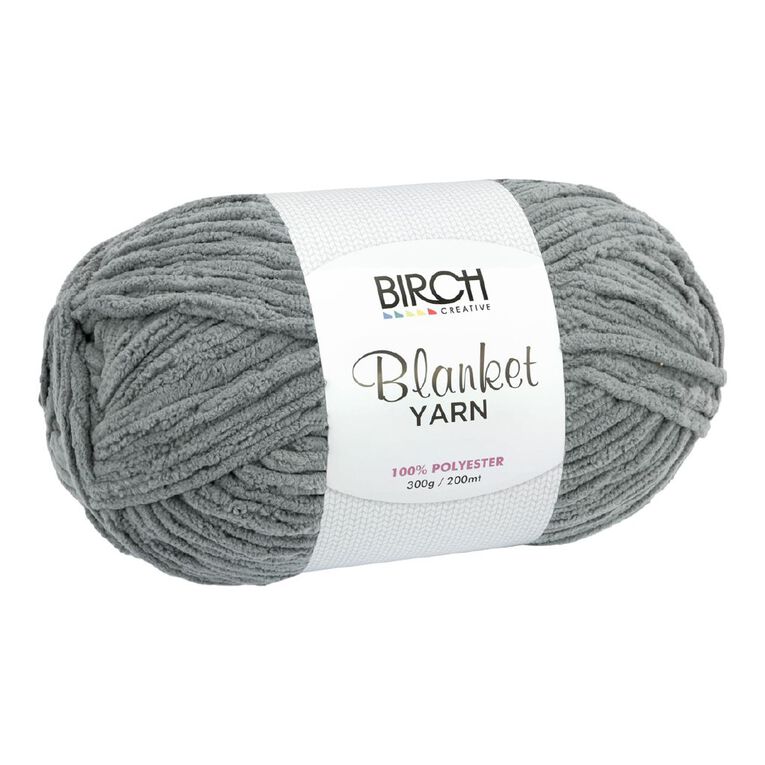 Birch Blanket Yarn 100% Polyester 300G Grey, , hi-res