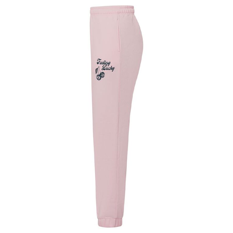 H&H Women's Fresh Fleece Trackpants, Pink Light, hi-res