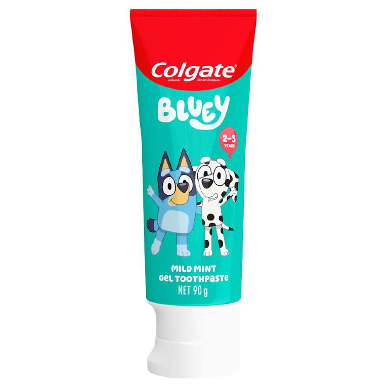 Colgate Kids' Junior Bluey Toothpaste Mild Mint Gel 90g, , hi-res