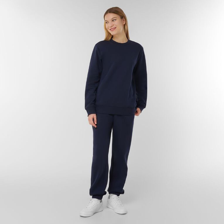 H&H Women's Classic Crew Sweatshirt, Navy, hi-res